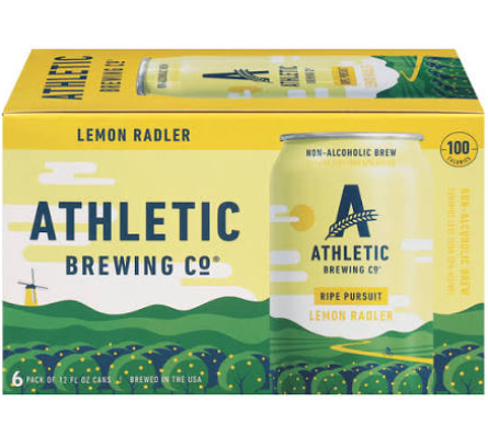 Athletic Brewing Co. Lemon Radler 6 pk Can